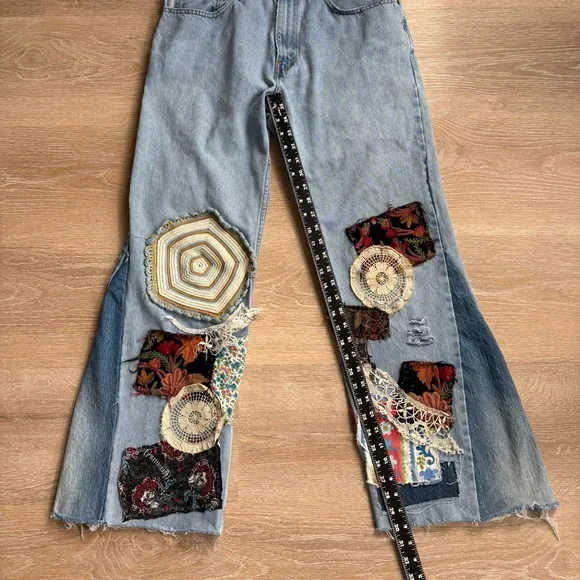 Levi’s 550 Patchwork Hippie Jeans